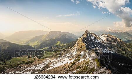 Picture - French Alps, Parc naturel rgional du Massif des Bauges, Chatelard-en-Bauges, Rhone-Alpes, France. Fotosearch