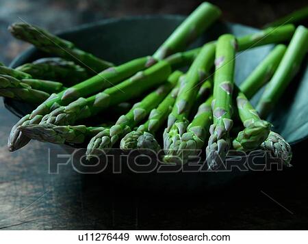 Stock Photo - Fresh asparagus. Fotosearch