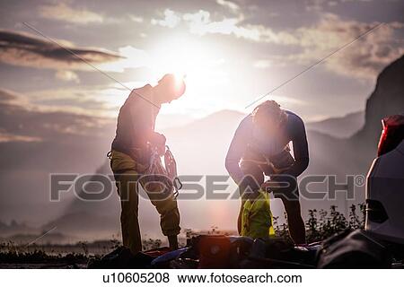 Friends on rock climbing trip, Squamish, Canada View Large Photo Image Stock Photo - Friends on rock climbing trip, Squamish, Canada. Fotosearch