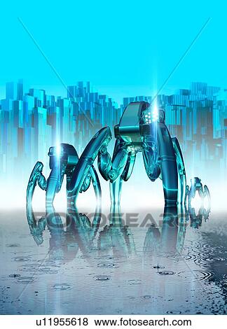 Futuristic vehicle on planet, illustration. View Large Photo Image Stock Photo - Futuristic vehicle on planet, illustration.. Fotosearch