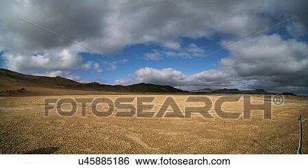 Stock Photograph - Geothermal field, Hverir, Iceland.. Fotosearch