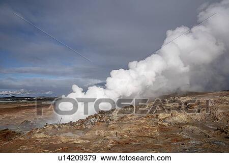 Geothermal hot spring, Hveragerdi, Iceland. View Large Photo Image Stock Photo - Geothermal hot spring, Hveragerdi, Iceland.. Fotosearch