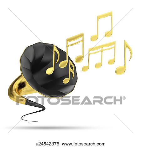 Stock Photograph - Gramophone, illustration.. Fotosearch