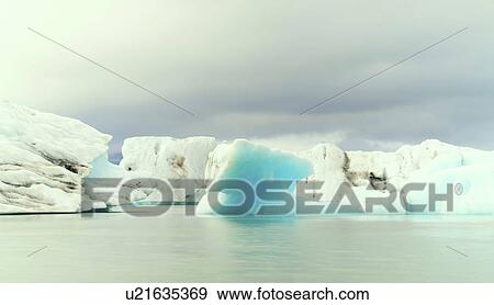 Stock Photo - Iceberg in Jokulsarlon glacial lake, Iceland.. Fotosearch