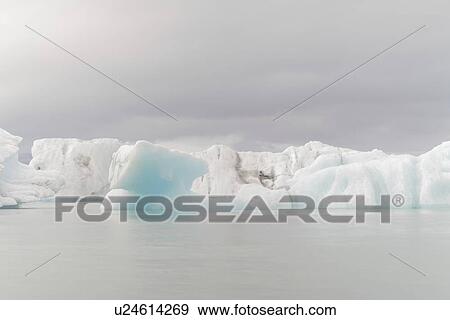 Stock Photo - Iceberg in Jokulsarlon glacial lake, Iceland.. Fotosearch