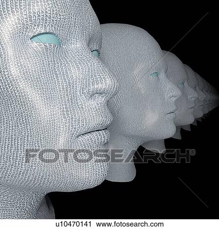 Illustration of similar or identical heads engraved with the letters of the DNA (deoxyribonucleic acid) alphabet (taken from a small section of human DNA). View Large Photo Image Stock Image - Illustration of similar or identical heads engraved with the letters of the DNA (deoxyribonucleic acid) alphabet (taken from a small section of human DNA).. Fotosearch