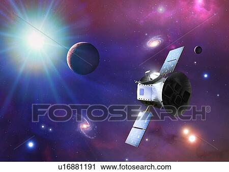 Stock Image - Illustration of the Transiting Exoplanet Survey Satellite (TESS). TESS was launched by NASA in April 2018, the successor to Kepler. It has a two-year mission, during which it will be hunting for extrasolar planets transiting their stars. It is.... Fotosearch
