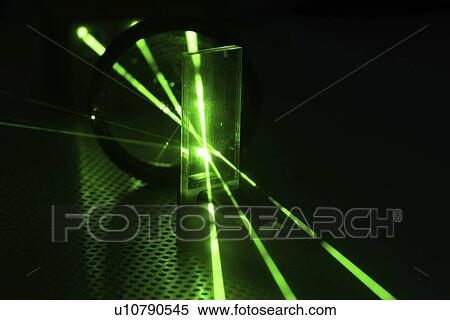 Stock Photography - Laser experiment in photonics laboratory.. Fotosearch