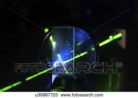 Stock Photography - Laser experiment in photonics laboratory.. Fotosearch