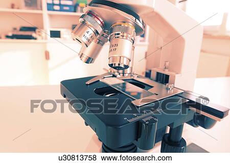 Stock Photo - Light microscope.. Fotosearch