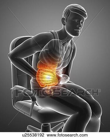 Man with abdominal pain, computer illustration. View Large Photo Image Stock Image - Man with abdominal pain, computer illustration.. Fotosearch