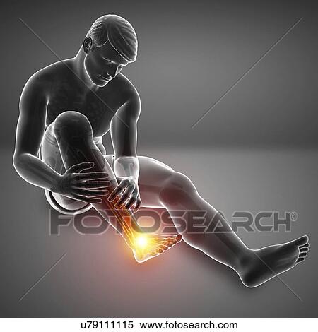 Man with foot pain, computer illustration. View Large Photo Image Stock Photography - Man with foot pain, computer illustration.. Fotosearch