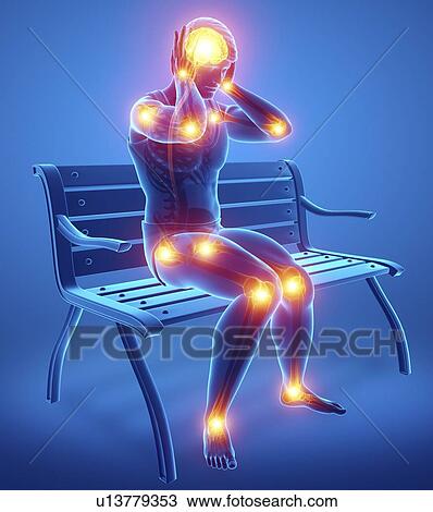 Man with joint pain, computer illustration. View Large Photo Image Stock Image - Man with joint pain, computer illustration.. Fotosearch
