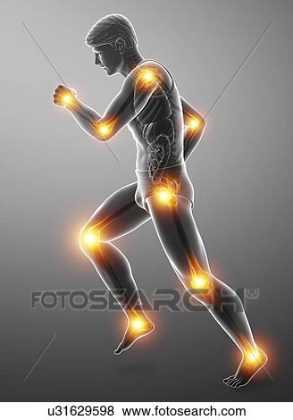 Man with joint pain, computer illustration. View Large Photo Image Stock Photo - Man with joint pain, computer illustration.. Fotosearch