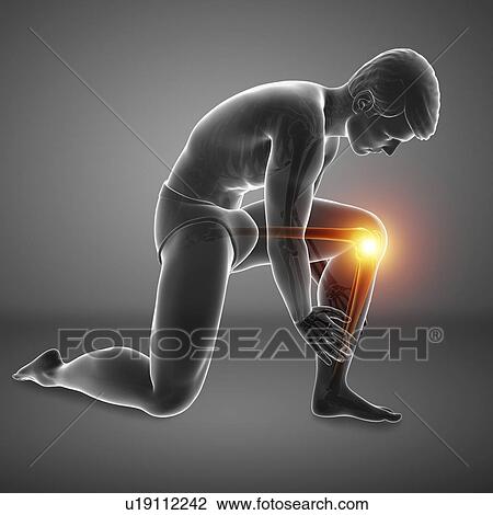 Man with knee pain, computer illustration. View Large Photo Image Stock Image - Man with knee pain, computer illustration.. Fotosearch