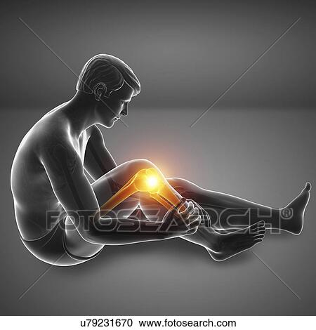 Man with knee pain, computer illustration. View Large Photo Image Stock Image - Man with knee pain, computer illustration.. Fotosearch