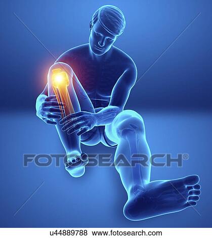 Man with knee pain, computer illustration. View Large Photo Image Stock Photo - Man with knee pain, computer illustration.. Fotosearch