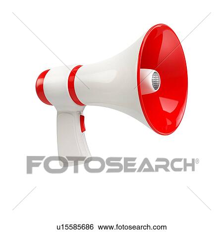 Megaphone, illustration. View Large Photo Image Stock Photograph - Megaphone, illustration.. Fotosearch