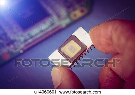 Stock Image - Microchip.. Fotosearch