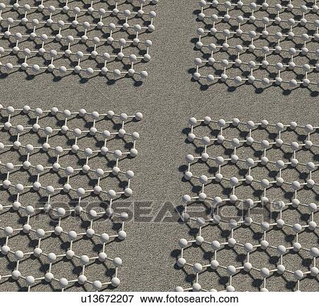 Molecular model of sheets of silicene showing its buckled structure. Silicene is a two-dimensional allotrope (form) of silicon. View Large Photo Image Stock Photo - Molecular model of sheets of silicene showing its buckled structure. Silicene is a two-dimensional allotrope (form) of silicon.. Fotosearch