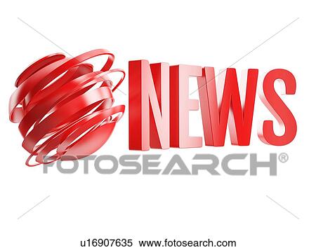 Stock Photography - News logo, illustration.. Fotosearch