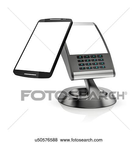 Stock Photo - NFC technology, illustration.. Fotosearch