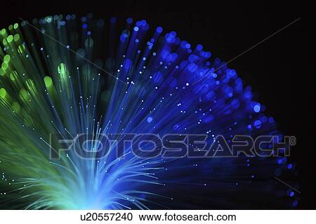 Stock Image - Optical fibres.. Fotosearch