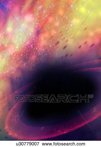 Outer space, illustration. View Large Photo Image Stock Photo - Outer space, illustration.. Fotosearch