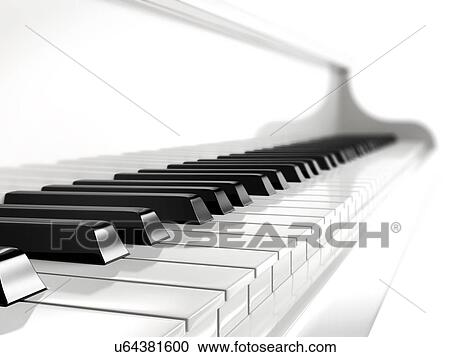 Piano keys, illustration. View Large Photo Image Stock Image - Piano keys, illustration.. Fotosearch