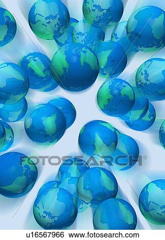 Stock Photograph - Planets, illustration.. Fotosearch