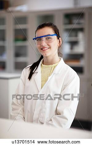 Portrait of student in laboratory View Large Photo Image Picture - Portrait of student in laboratory. Fotosearch