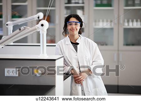 Portrait of student in laboratory View Large Photo Image Stock Image - Portrait of student in laboratory. Fotosearch