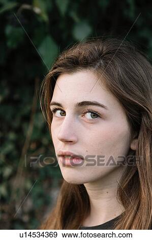 Portrait of young woman View Large Photo Image Stock Photo - Portrait of young woman. Fotosearch