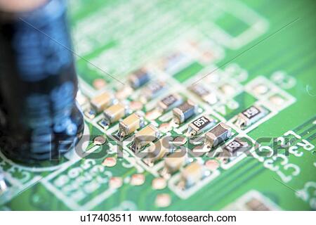 Printed circuit board. View Large Photo Image Stock Image - Printed circuit board.. Fotosearch