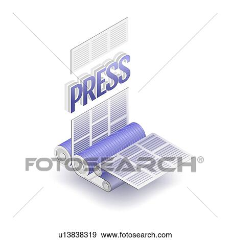 Printing press, conceptual illustration. View Large Photo Image Stock Photo - Printing press, conceptual illustration.. Fotosearch