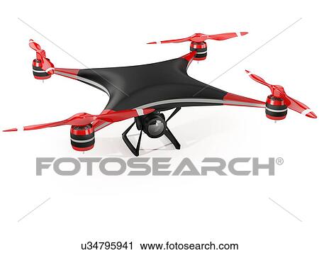 Quadcopter drone with HD camera, illustration. View Large Photo Image Stock Image - Quadcopter drone with HD camera, illustration.. Fotosearch