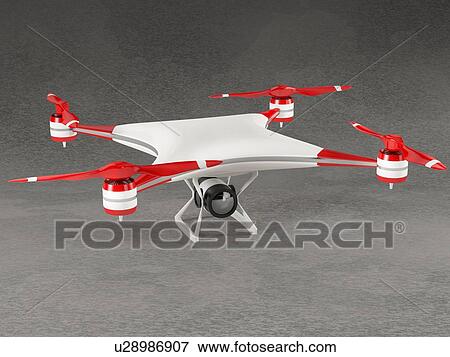 Quadcopter drone with HD camera, illustration. View Large Photo Image Stock Photo - Quadcopter drone with HD camera, illustration.. Fotosearch