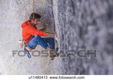 Stock Image - Rock climber. Fotosearch