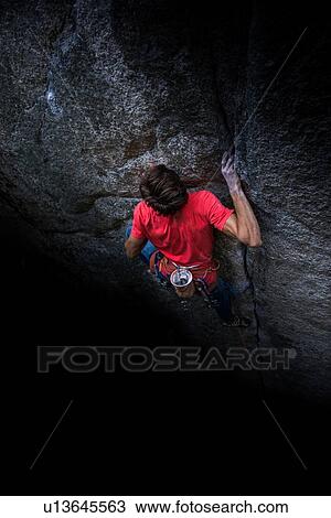 Stock Image - Rock climber. Fotosearch