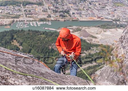 Picture - Rock climbing, Squamish, Canada. Fotosearch