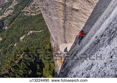 Rock climbing, Squamish, Canada View Large Photo Image Stock Image - Rock climbing, Squamish, Canada. Fotosearch