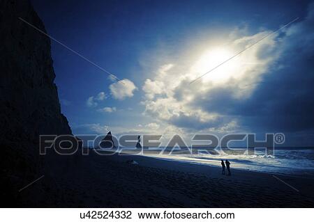 Stock Image - Rock formations, Reynisdrangar, Vik, Iceland.. Fotosearch