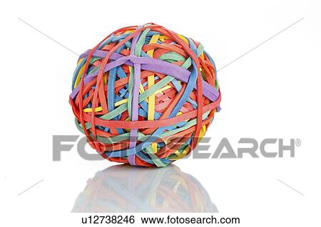 Rubberband ball. View Large Photo Image Stock Photograph - Rubberband ball.. Fotosearch