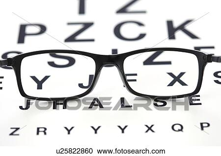 Sight chart and spectacles. View Large Photo Image Stock Image - Sight chart and spectacles.. Fotosearch