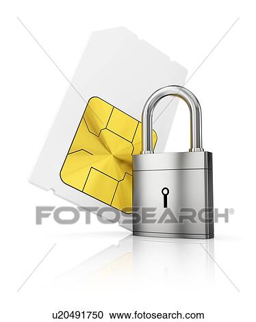 Sim-card security, conceptual illustration. View Large Photo Image Stock Image - Sim-card security, conceptual illustration.. Fotosearch