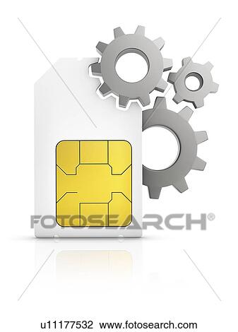 Sim card settings, conceptual illustration. View Large Photo Image Stock Image - Sim card settings, conceptual illustration.. Fotosearch