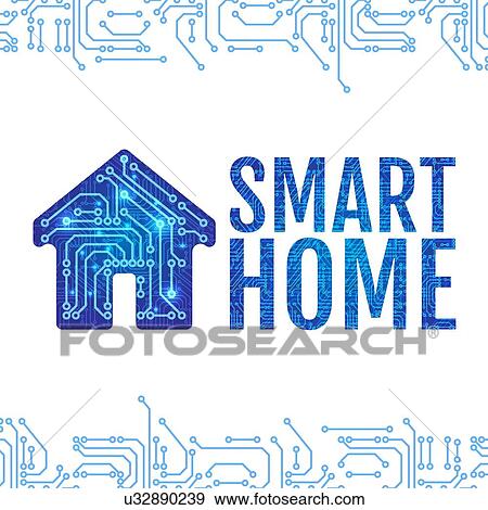 Stock Photo - Smart home, conceptual illustration.. Fotosearch
