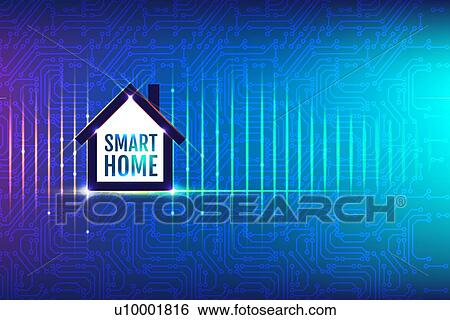 Stock Photograph - Smart home, conceptual illustration.. Fotosearch