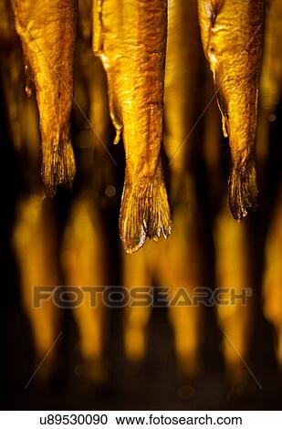 Stock Image - Smoked fish. Fotosearch
