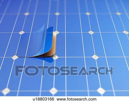 Solar panel and schematic 3D illustration internal structure of the module. View Large Photo Image Stock Photograph - Solar panel and schematic 3D illustration internal structure of the module.. Fotosearch